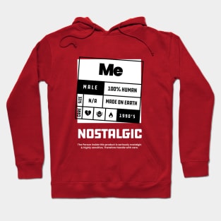 Nostalgic Graphic Male Hoodie